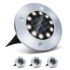 4/8 LEDs Solar Powered Buried Light Outdoor Pathway Garden Decking - Image 14